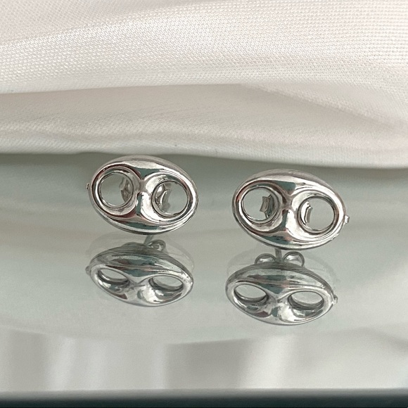 Mariner Puff Stud Earrings - Picture 2 of 8